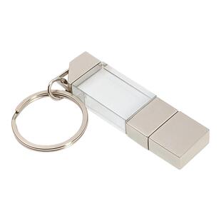 3.0高速透明水晶U盘大容量256g128g手机优盘车载防水刻字定制logo