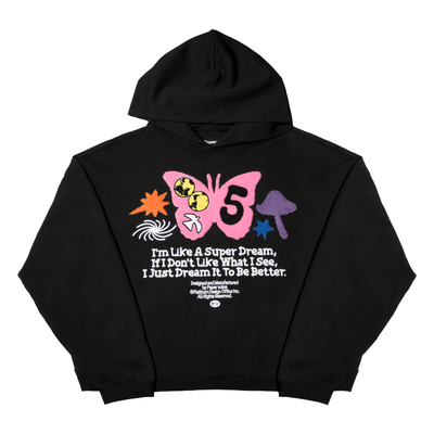 PV重工毛巾刺绣连帽卫衣宽松款