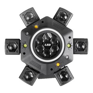 ktv氛围灯高级感旋转镭射灯七彩气氛灯歌厅6臂摇头灯激光舞台灯光