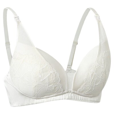 【真丝养肤】domiamia哺乳内衣蕾丝孕妇聚拢产后桑蚕丝孕期文胸