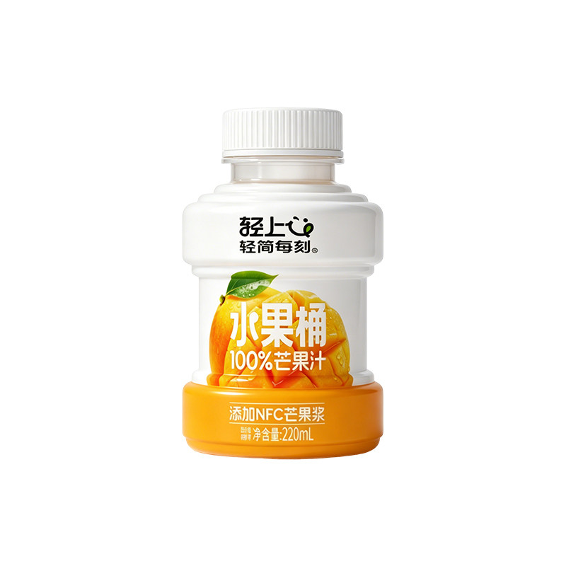 【顺手买】轻上水果桶芒果汁水蜜桃汁橙汁饮料100%橙混合果汁