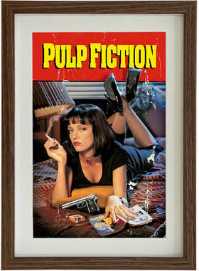 经典电影低俗小说海报相框挂画摆台照片墙壁画书房文艺复古装饰画