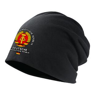东德民主德国国家人民海陆空军纪念套头帽男女包头帽子防风护耳帽