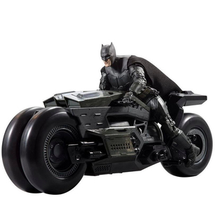 正版麦克法兰DC闪电侠电影 基顿 大本装甲蝙蝠侠 摩托车载具人偶