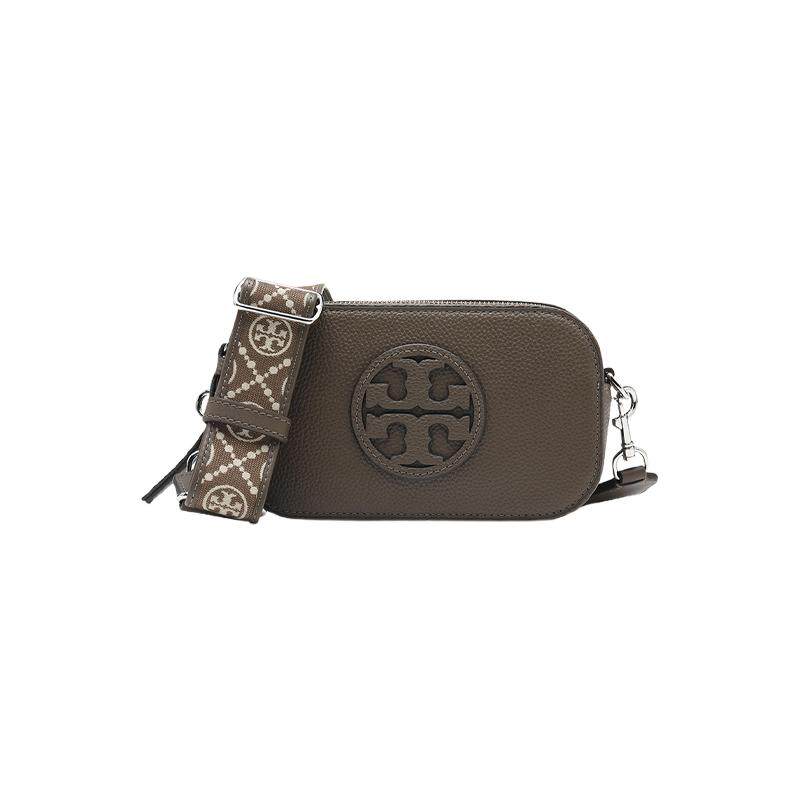【自营】Tory Burch/汤丽柏琦女士Miller LOGO徽标拉链斜挎相机包