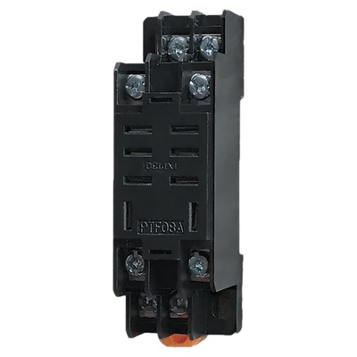 德力西PTF08A中间继电器底座CDZ9-62P/JQX-13F/LY2底座小窄座8脚