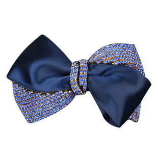 扣夹发夹扎半发弹簧夹后脑勺横夹水钻蝴蝶结马尾夹发饰黑色发卡