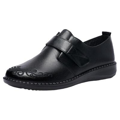 妈妈鞋休闲平底防滑奶奶鞋