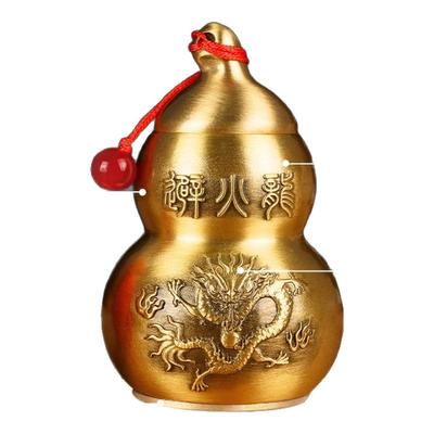 解决对男主人不利纯铜避火龙摆件
