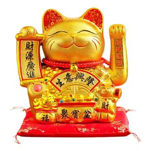 2026新款招财猫摆件自动招手开业摇手发财猫小摆件收银台内饰饰品