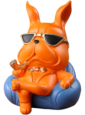 创意狗摆件玄关柜钥匙收纳客厅