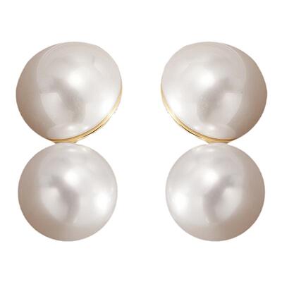 longlong显白显气质珍珠耳坠耳夹