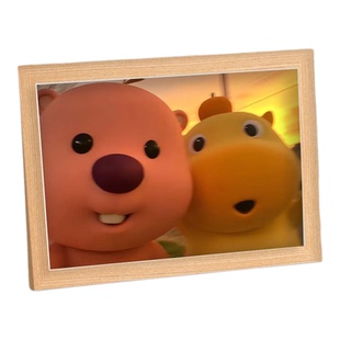 露比海豚嘟嘟小奶龙搞怪可爱治愈系旅行周边相框好心情摆件