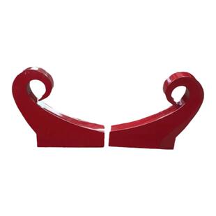 彩钢瓦房大小牛角翘角凤尾卷角屋顶装饰四坡五脊配件厂家直供