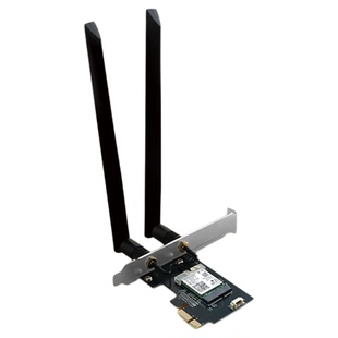 无线网卡WiFi6千兆台式电脑AX200芯片双频AX3000M台式机内置PCIe接口wifi接收器蓝牙WiFi二合一蓝牙5.2