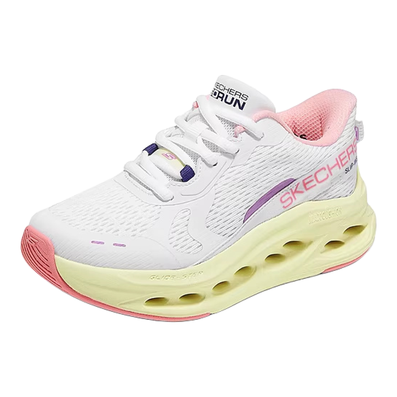 Skechers斯凯奇儿童闪穿跑鞋2026春季新款一脚蹬女童防滑运动鞋