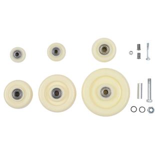 脚轮白色尼龙单轮1.5寸2寸2.5寸3寸4寸5寸小轮子金钻轮万向轮轱辘