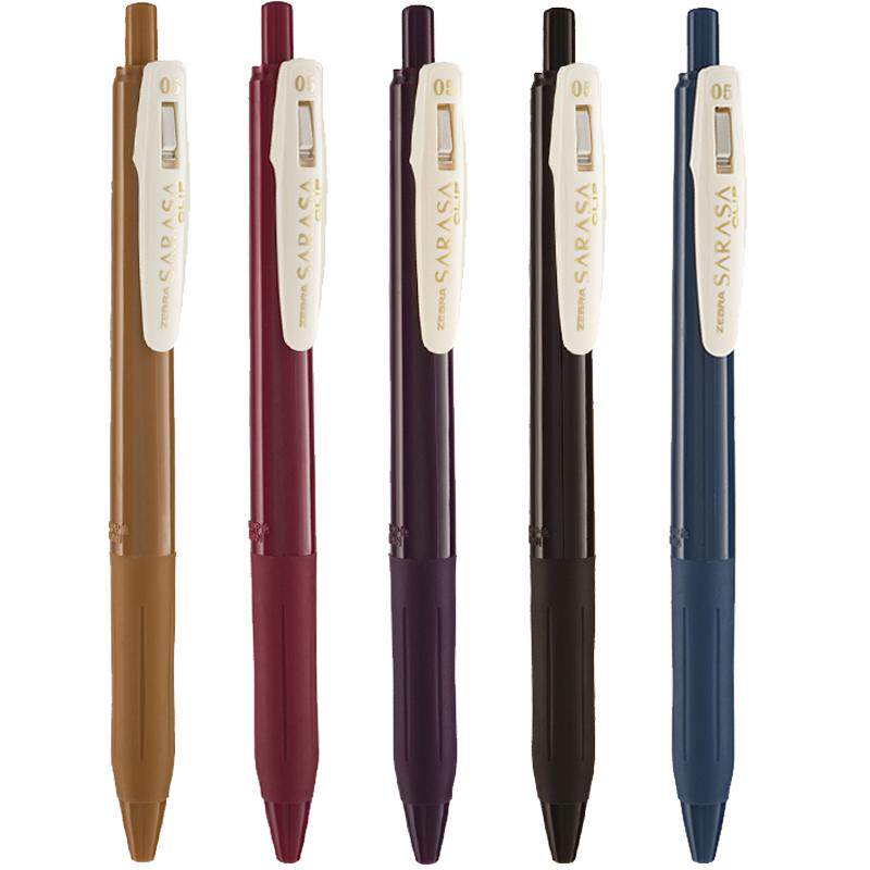 ZEBRA斑马中性笔JJ15复古笔按动水彩色笔日系复古系列0.5mm