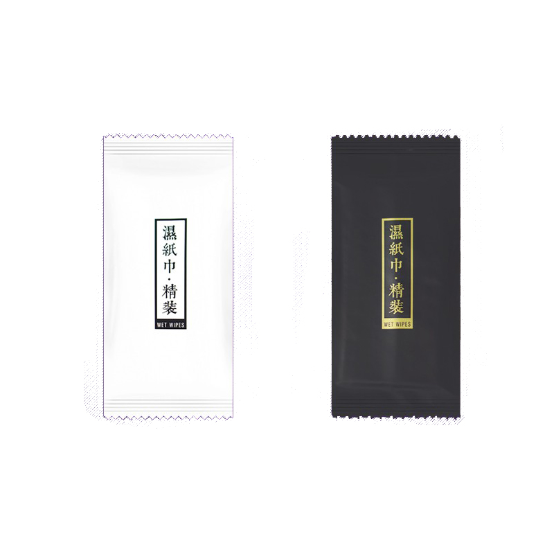 定制做LOGO湿纸巾航空湿巾酒店快餐外卖独立一次性湿巾小包单片装