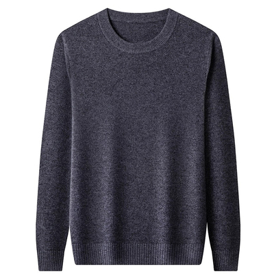 TAUNYDUE高端圆领加厚羊毛衫男冬