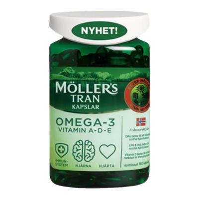 现货瑞典Mollers沐乐思深海双效鱼油鱼肝油omega成人DHA160粒