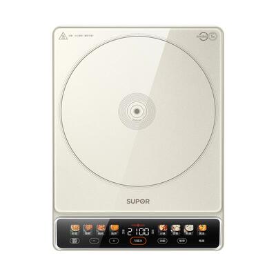 苏泊尔电磁炉电磁灶家用大线圈防辐降噪预约定时显影彩屏套装带锅