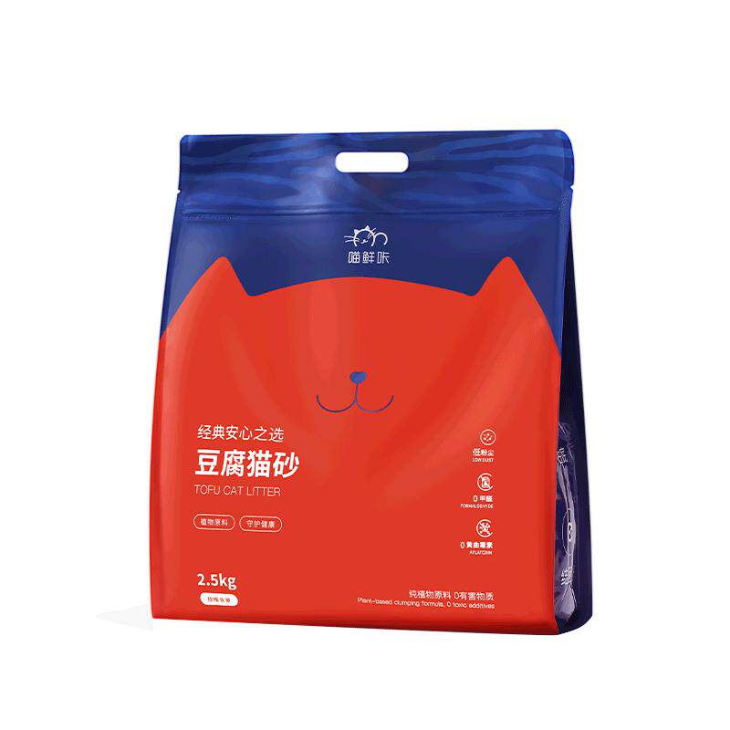 喵鲜咔豆腐猫砂除臭无尘不粘底可冲厕所猫砂0甲醛0黄曲霉素2.5KG