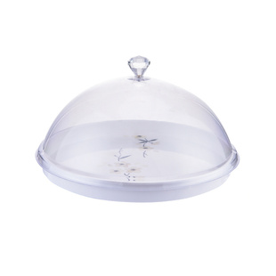 水果试吃盘带盖透明蛋糕罩塑料菜盖子展示盘餐盖品尝盘面包点心盘