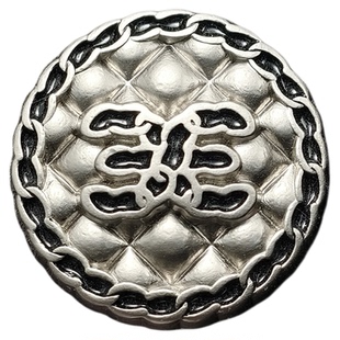 M同款镶钻质感貂毛皮草大衣外套装饰扣子古家双G开衫西装金属纽扣