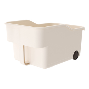 孙小美带吊柜把手带滑轮长方形厨房高处零食整理置物筐橱柜收纳盒