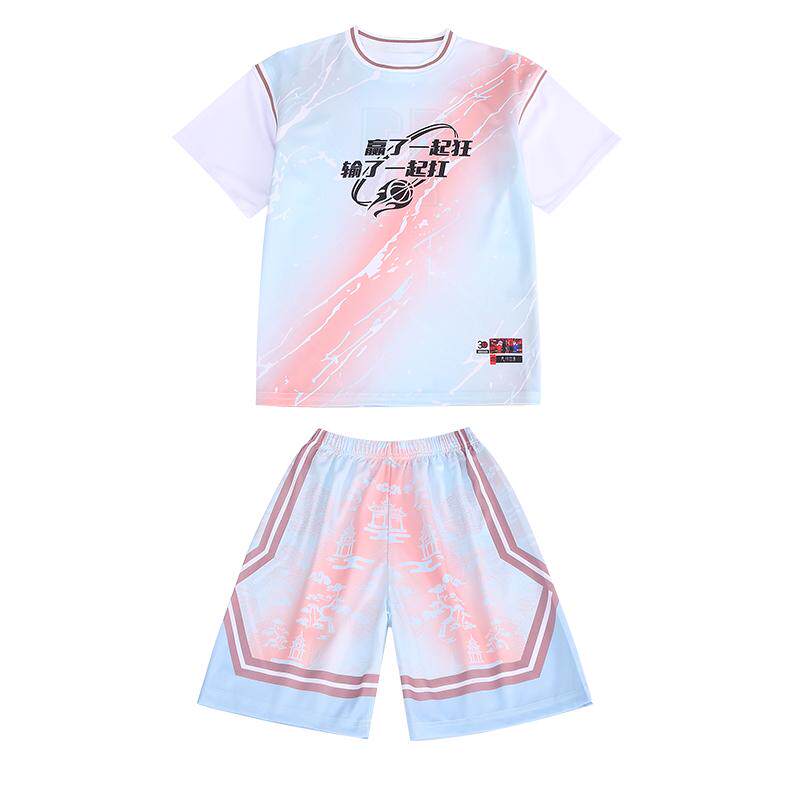 儿童篮球服男童女童夏季薄款套装中学生速干定制运动队服姐弟同款