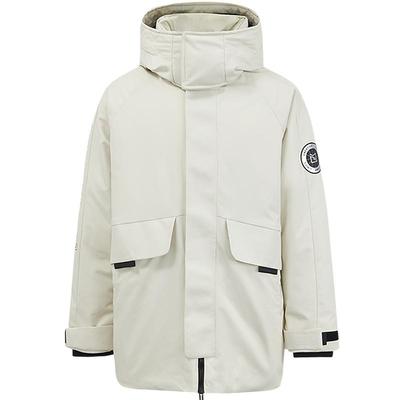 美特斯邦威中长款羽绒服男冬季工装派克加厚保暖羽绒服外套