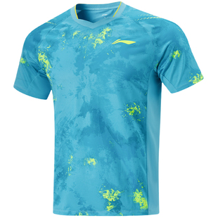 Lining李宁新款乒乓球服夏季运动t恤速干透气比赛服男款球衣短裤