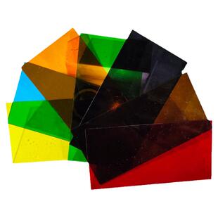 彩色透明亚克力板材蓝黄绿橙黑白茶色定制可激光雕刻折弯打孔加工