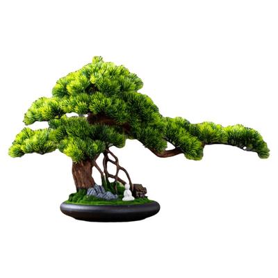 仿真迎客松客盆景摆件装饰品绿植