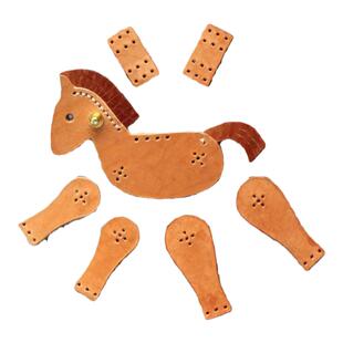 Z0120大号摇摇马 12.8*9.5cm 版型图纸 纸样 手工DIY皮革 非成品