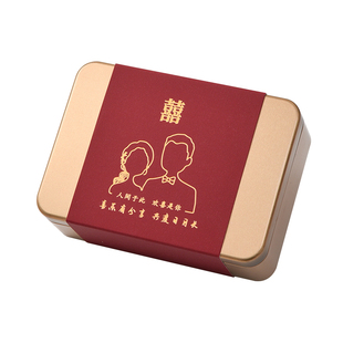 西西礼喜糖喜饼礼盒成品含糖铁盒高级盒子订婚结婚伴手礼私人定制