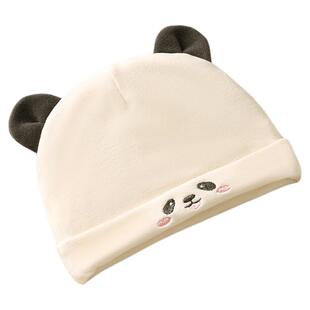 贝肽斯婴儿帽子德绒宝宝胎帽新生儿a类纯棉0一6月初生无骨护囟帽