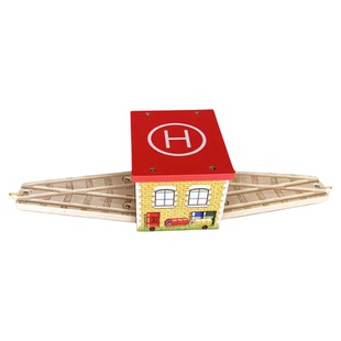 木质火车轨道车玩具扩充配件电动小火车轨道男孩拼装积木玩具hape