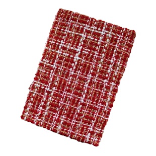 真我 圣诞金织 正红小香风手工布书衣 手账本A5A6封套笔记本礼物