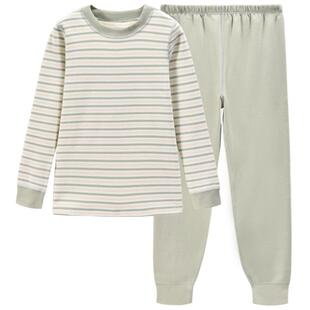 euv 儿童秋衣秋裤男童保暖内衣纯棉中大童棉毛衫女童保暖衣套装