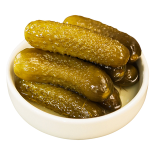 俄式酸黄瓜酸乳瓜汉堡配菜俄罗斯风味酸黄瓜低脂即食开胃下饭菜