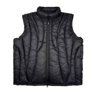 ComicTree C.t 2025冬季立体裁线小领保暖棉马甲男士新款外穿坎肩