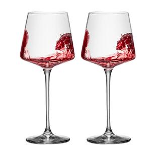 mumu正品水晶波特红酒杯礼盒套装家用高脚杯子葡萄酒杯新款酒具