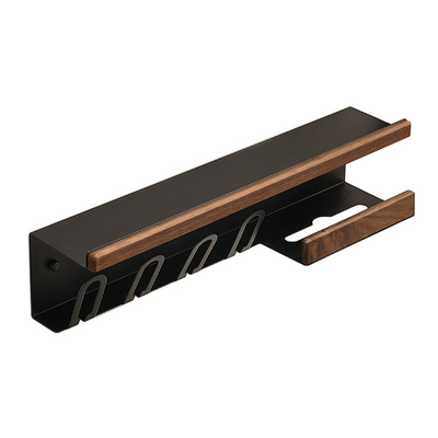 胡桃木洗漱台电动牙刷牙杯置物架