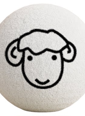 【100%实心羊毛球玩具】耐咬静音