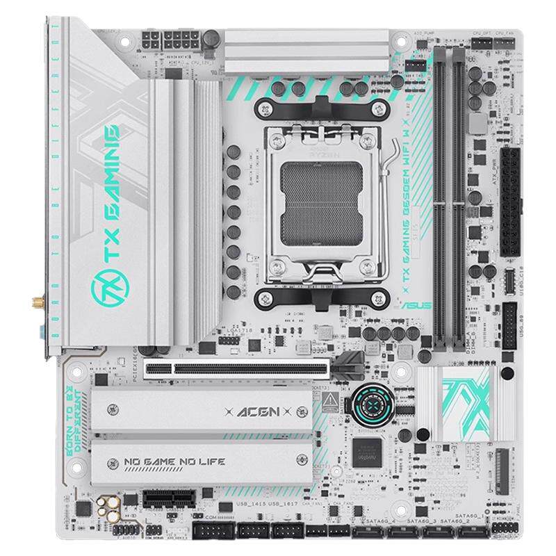 ROG TX GAMING B650EM WIFI W重炮手天选吹雪电竞游戏主板支持AMD 9800X3D/9700X台式游戏主板玩家国度旗舰店