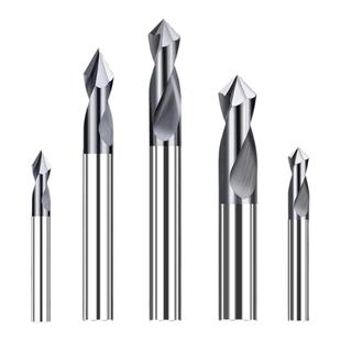 硬质合金涂层定点钻钨钢定位钻60度90度120度倒角刀CNC数控定心钻