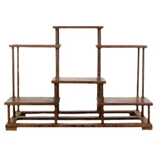 红木博古架实木明式多宝阁鸡翅木小型紫砂壶茶具置物架摆件底座