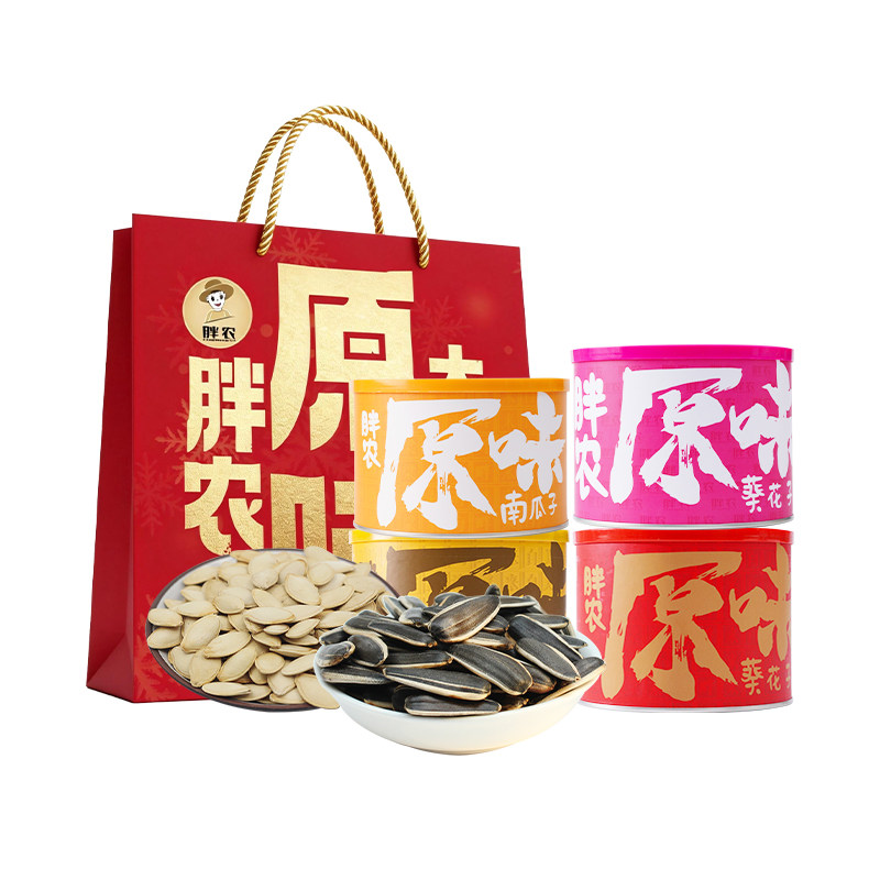 胖农原味瓜子全家福858g